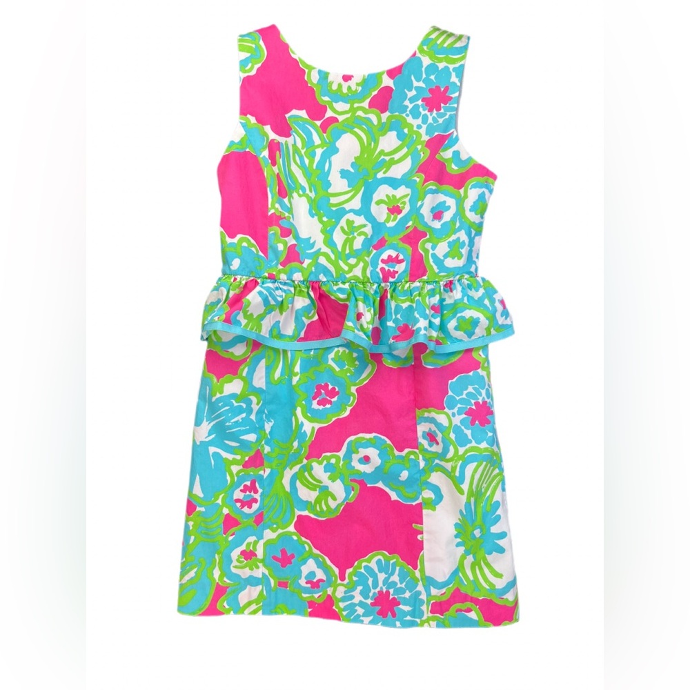LILLY PULITZER SLeeveless Ruffle Dress - 12Y
